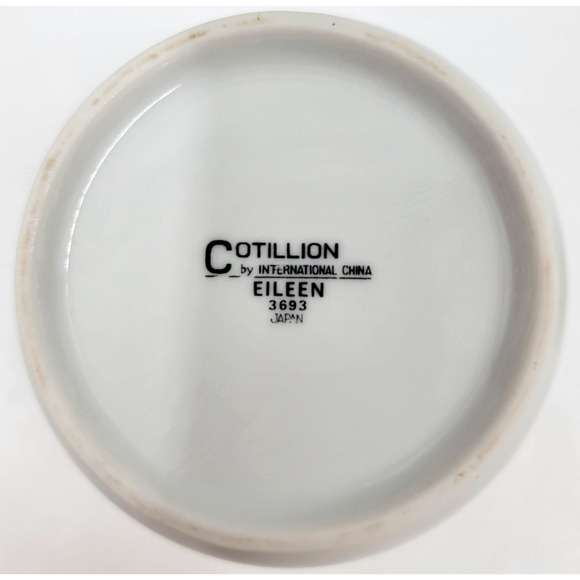 Cotillion Eileen 3693 Sugar Bowl Floral Silver Trim Japan 1960 - 1970's - Picture 10 of 10